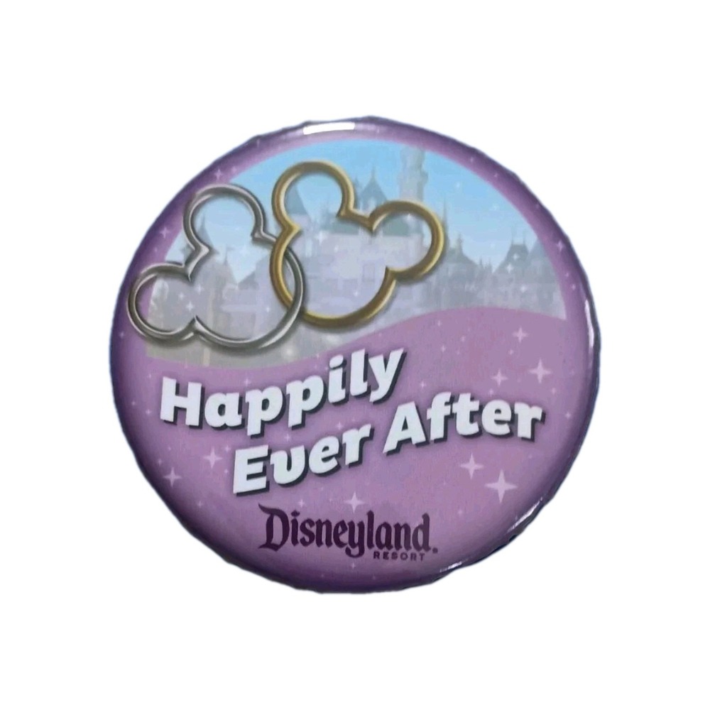 Disneyland Happily Ever After Mickey Walt Disney Parks Button Badge Pin Pinback